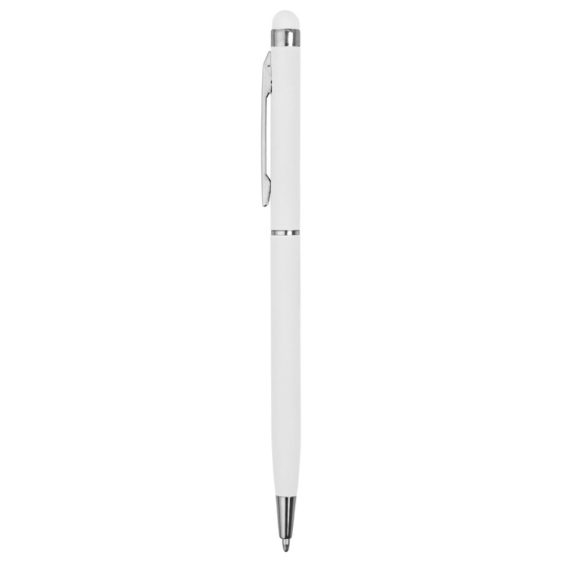 Ручка-стилус шариковая "Jucy Soft" с покрытием soft touch, белый (Р)