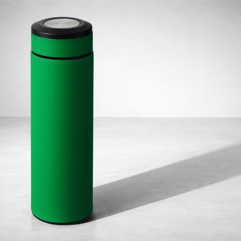 Термос «Confident» с покрытием soft-touch 420мл, зеленый Термос «Confident» с покрытием soft-touch 420мл, зеленый