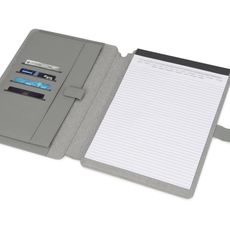 Папка для документов “Kadeo” с блокнотом, светло-серый