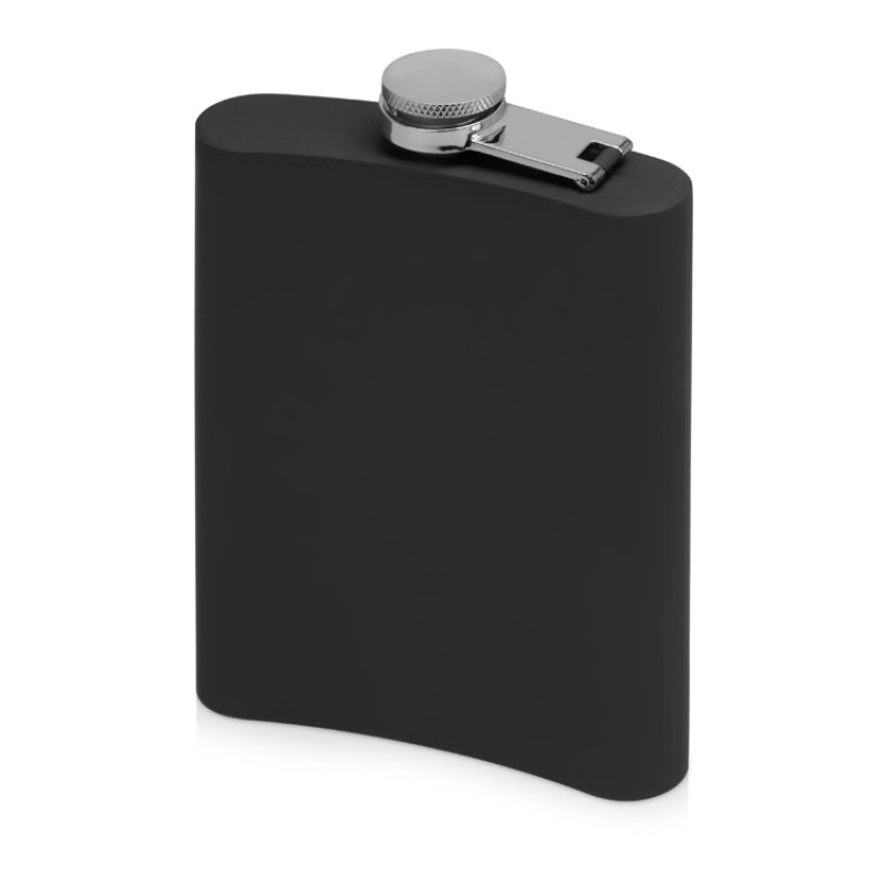 Фляжка 240 мл Remarque soft touch, 304 сталь, черный (P)