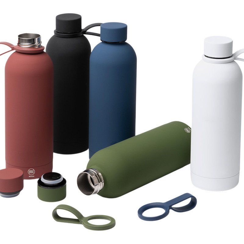 Термобутылка из переработанной нержавеющей стали 500 мл Сивас (SIVAS), темно-красный Термобутылка из переработанной нержавеющей стали 500 мл Сивас (SIVAS), темно-красный