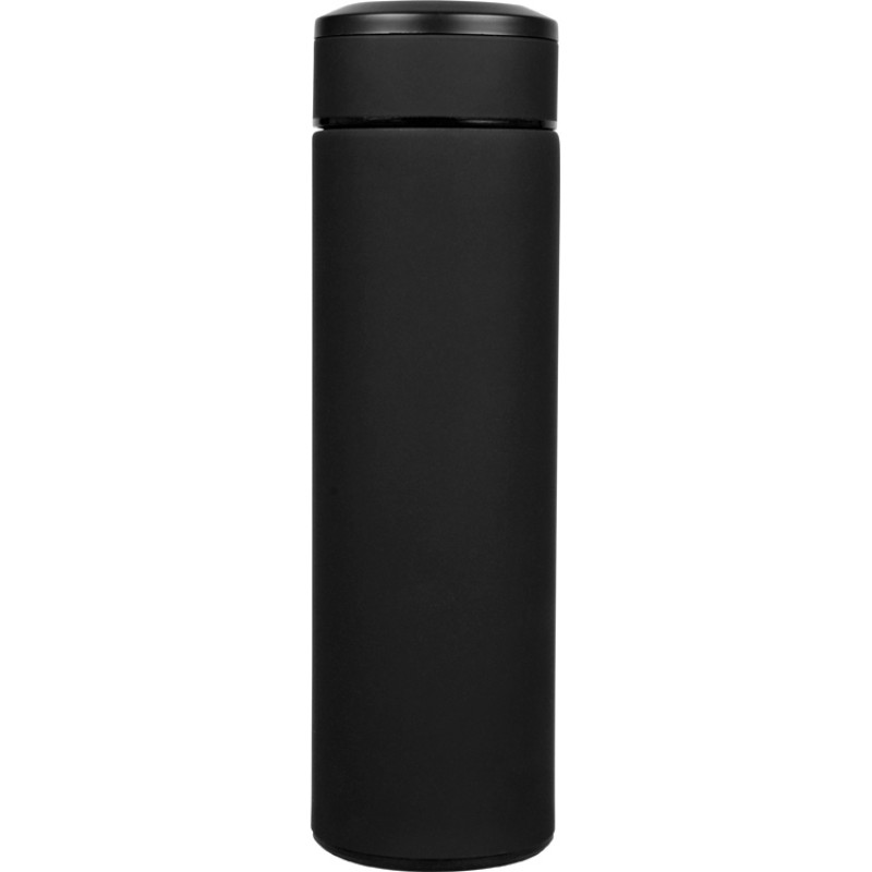 Термос «Confident» с покрытием soft-touch 420мл, черный (P)