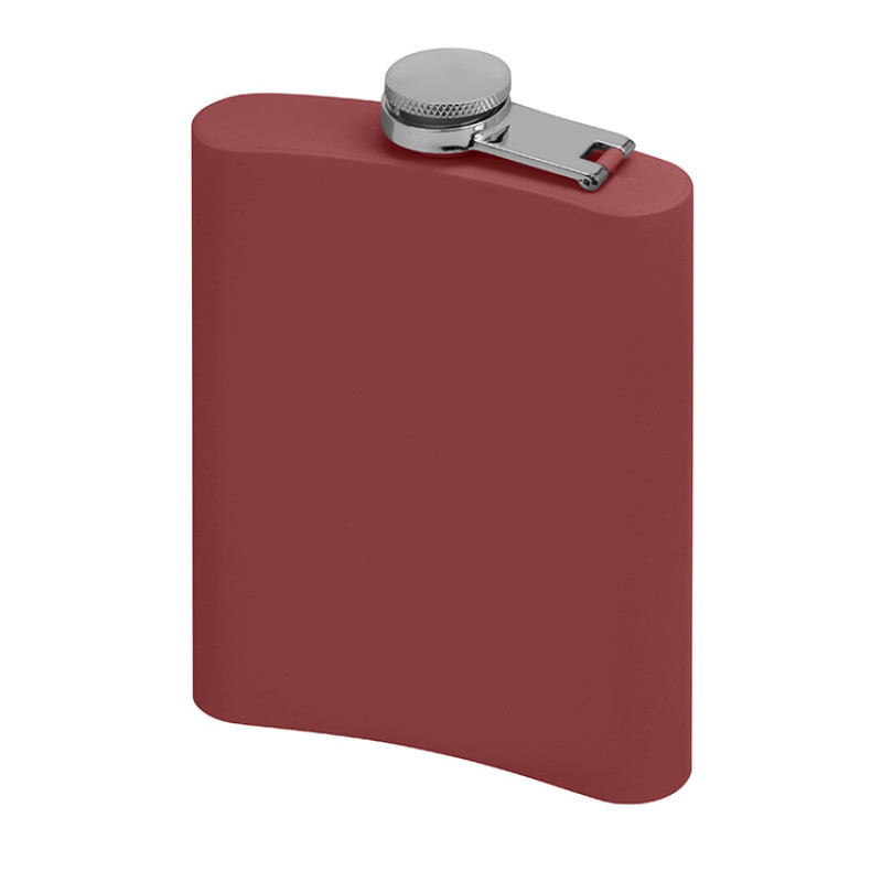 Фляжка 240 мл Remarque soft touch, 304 сталь, бургунди