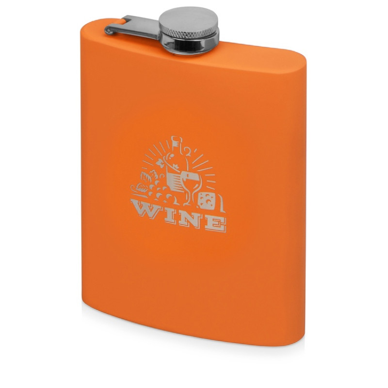 Фляжка 240 мл Remarque soft touch, 304 сталь, оранжевый Фляжка 240 мл Remarque soft touch, 304 сталь, оранжевый