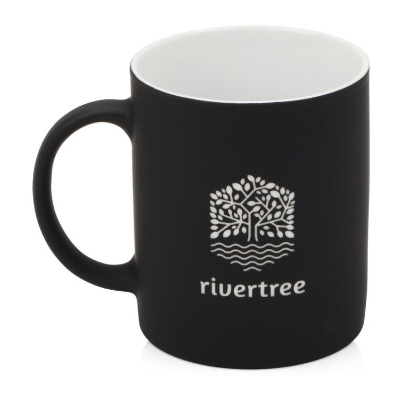 Кружка с покрытием soft-touch «Barrel of a Gum», черный Р)