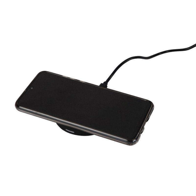 Беспроводное зарядное устройство Sketch с полноцветной печатью, черный Беспроводное зарядное устройство Sketch с полноцветной печатью, черный