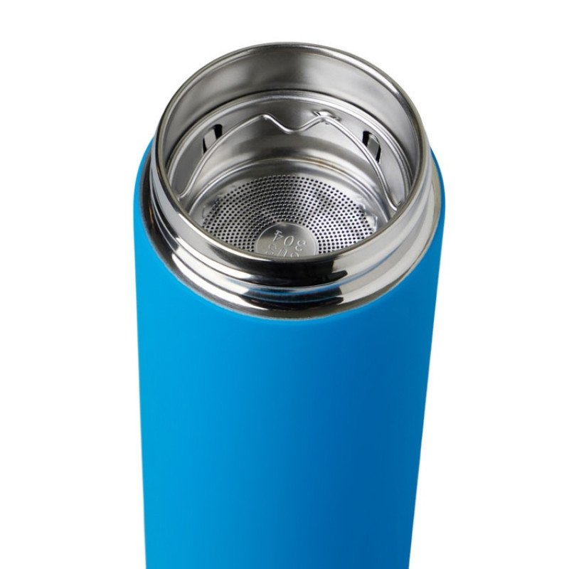 Термос «Confident» с покрытием soft-touch 420мл, голубой