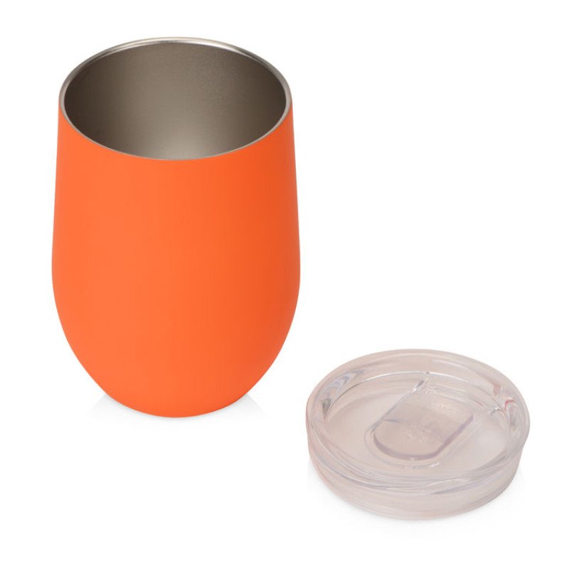 Термокружка Sense Gum soft-touch, 370мл, оранжевый