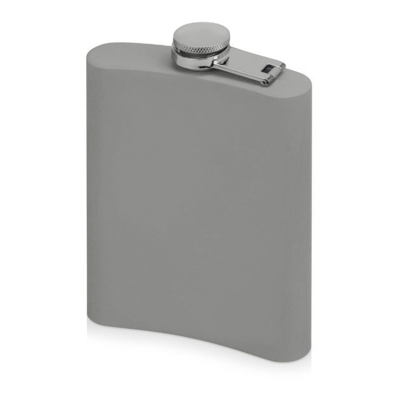 Фляжка 240 мл Remarque soft touch, 304 сталь, светло-серый