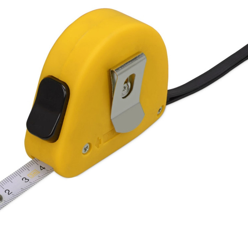Рулетка 3м "Meter", софт-тач, желтый