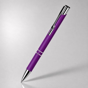 Ручка металлическая шариковая "Legend Gum" софт-тач, фиолетовый