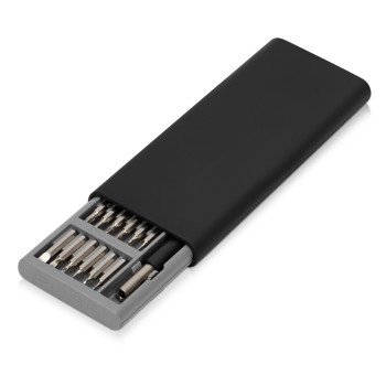 Отвертка с набором из 24 насадок "Bits", черный