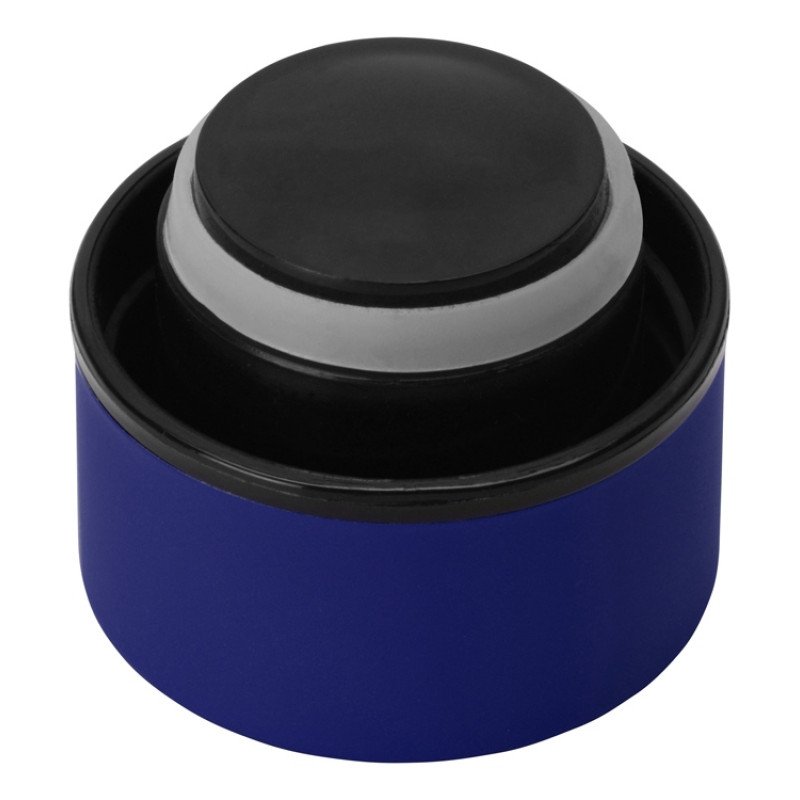 Вакуумная термобутылка "Cask" Waterline, soft touch, 500 мл, тубус, синий