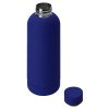 Вакуумная термобутылка "Cask" Waterline, soft touch, 500 мл, тубус, синий