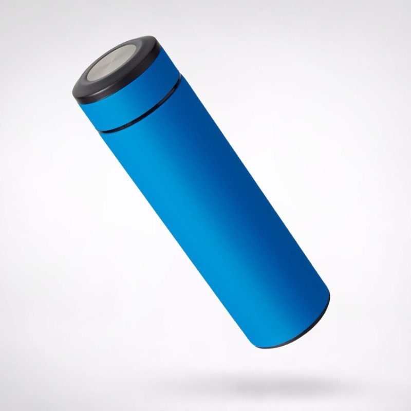 Термос «Confident» с покрытием soft-touch 420мл, голубой