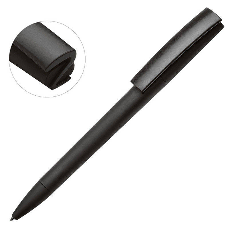 Ручка пластиковая soft-touch шариковая «Zorro», черный