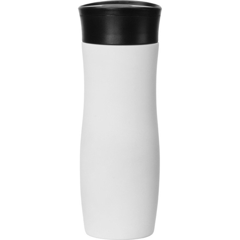 Вакуумная термокружка с кнопкой Streamline, Waterline, soft-touch, белый (P) Вакуумная термокружка с кнопкой Streamline, Waterline, soft-touch, белый (P)