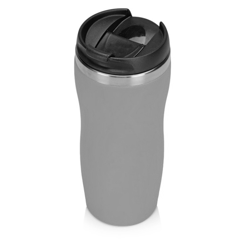 Термокружка "Mony Steel" 350 мл, soft touch, серый (P)