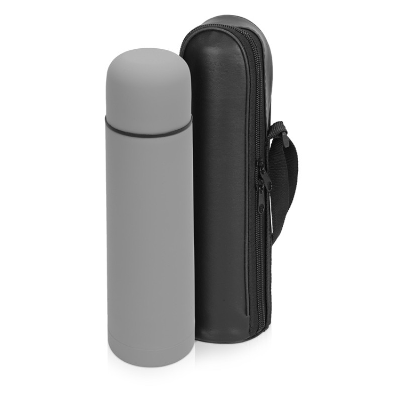 Термос «Ямал Soft Touch» с чехлом, 500мл, серый