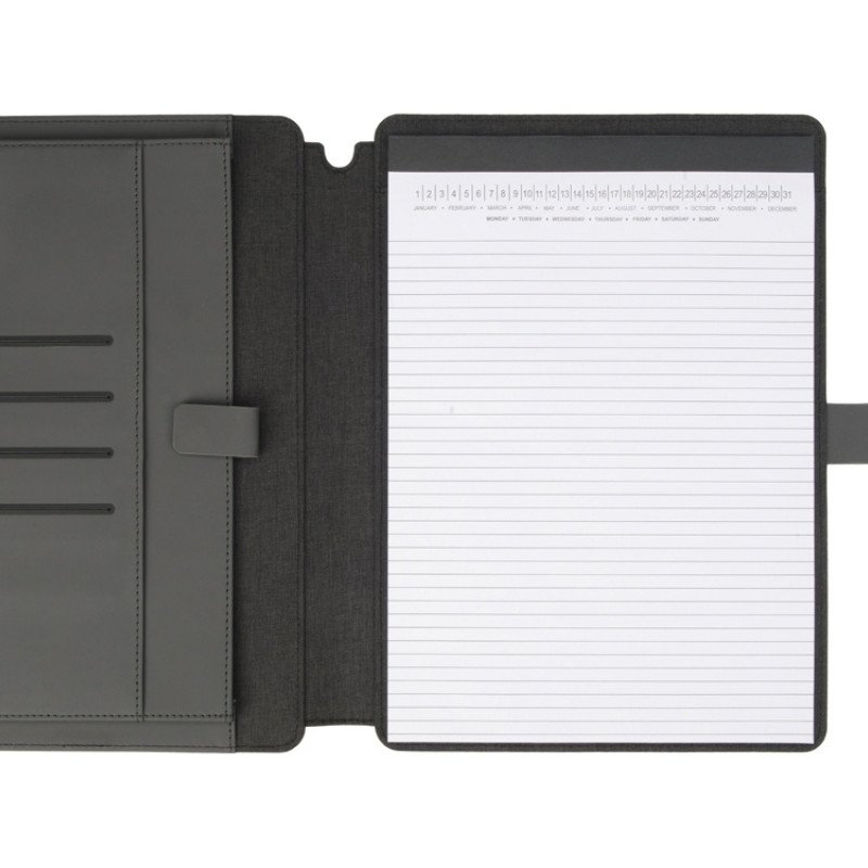 Папка для документов “Kadeo” с блокнотом, темно-серый