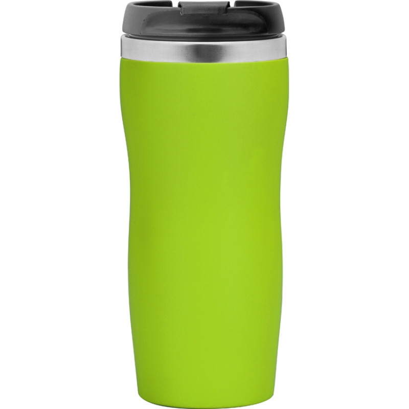 Термокружка "Mony Steel" 350 мл, soft touch, зеленое яблоко