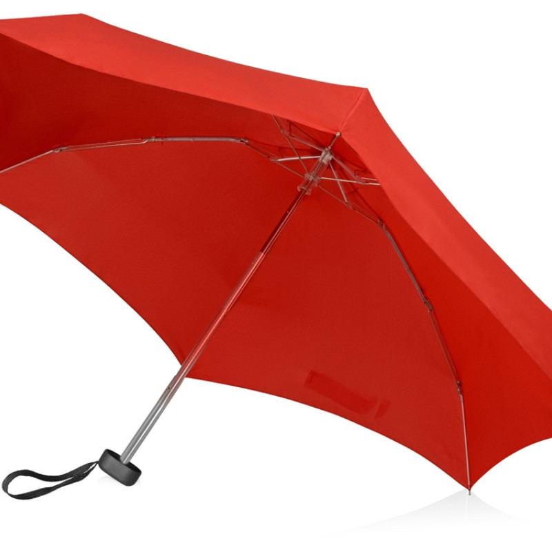 Зонт складной "Frisco", механический, 5 сложений, в футляре, красный (P)