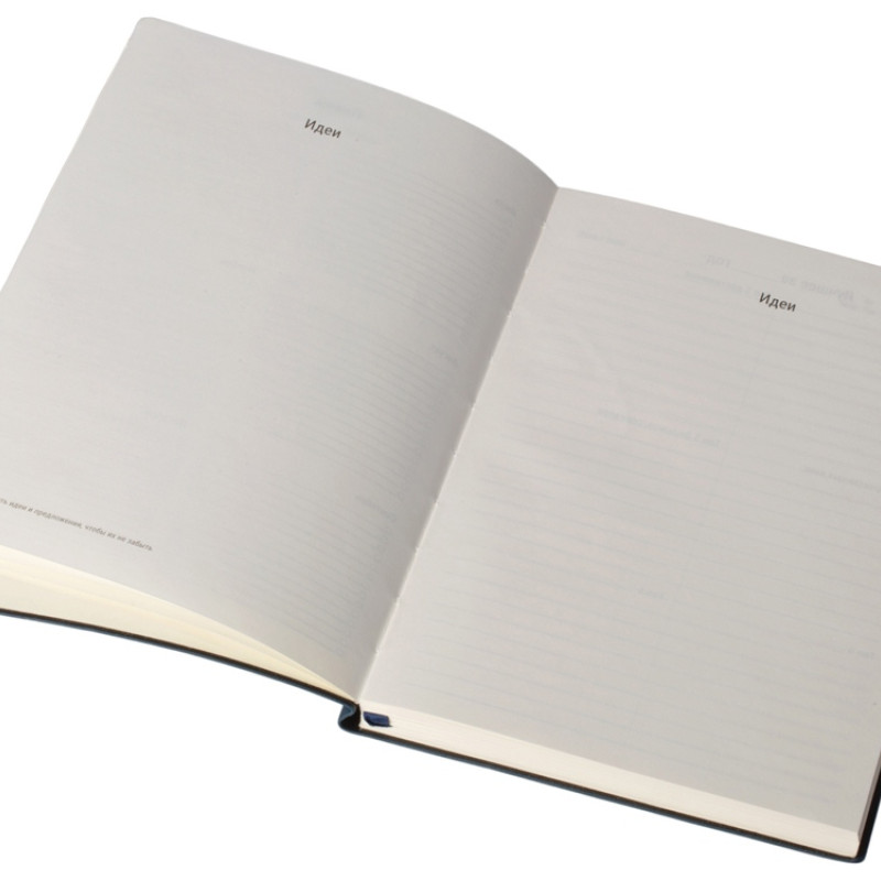 Бизнес блокнот "Supreme" с вставкой из софт-тача, гибкая обложка, 128 листов, синий