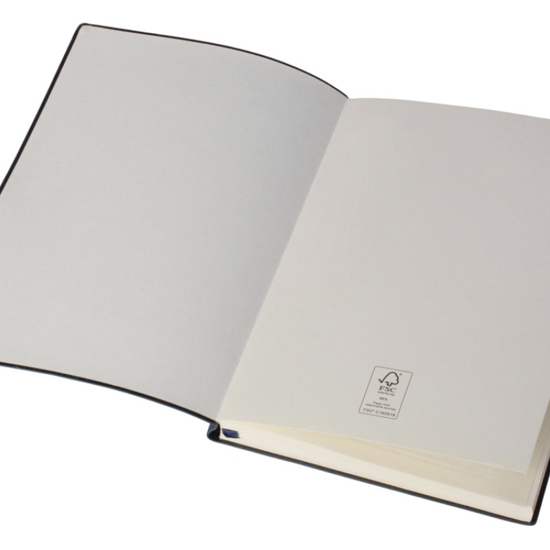 Бизнес блокнот "Supreme" с вставкой из софт-тача, гибкая обложка, 128 листов, синий