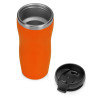Термокружка "Mony Steel" 350 мл, soft touch, оранжевый (P)