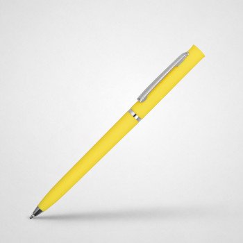 Ручка шариковая "Navi" soft-touch, желтый
