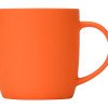 Кружка с покрытием soft-touch "Dalgona", оранжевый