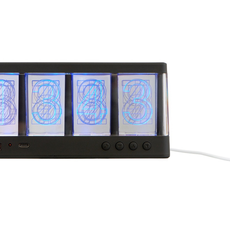 Часы с беспроводной зарядкой "Cyber", 10 Вт