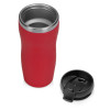 Термокружка "Mony Steel" 350 мл, soft touch, красный