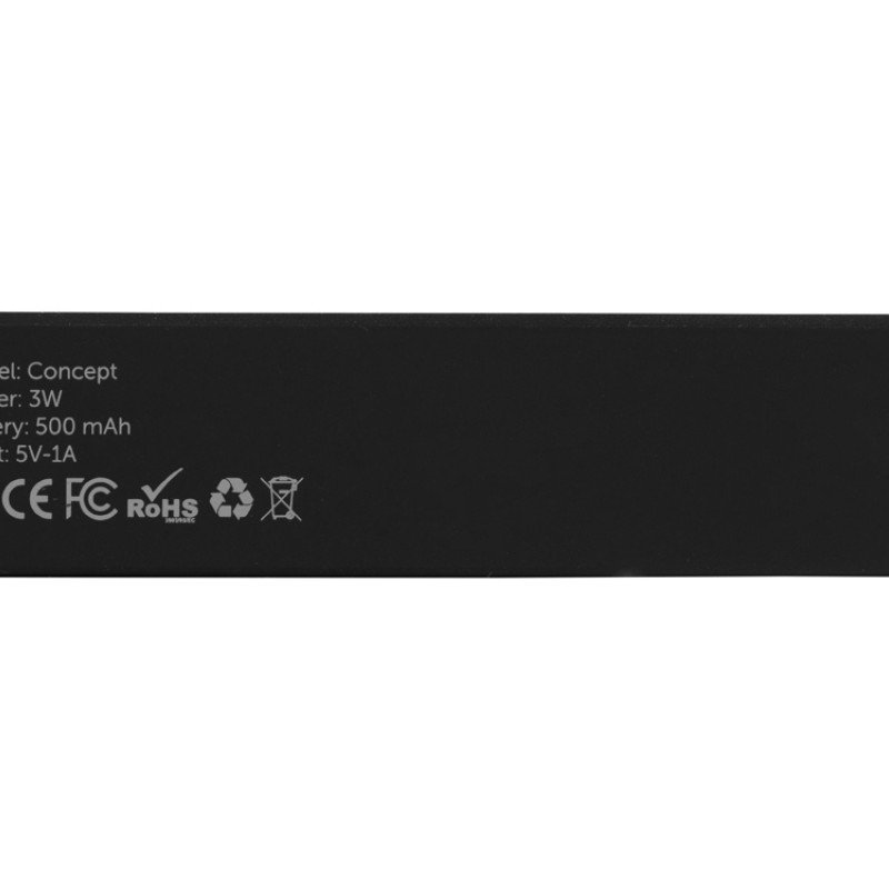 Портативная колонка Concept с полноцетной печатью, черный