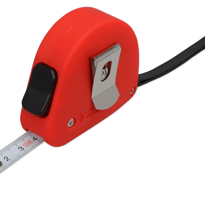 Рулетка 3м "Meter", софт-тач, красный
