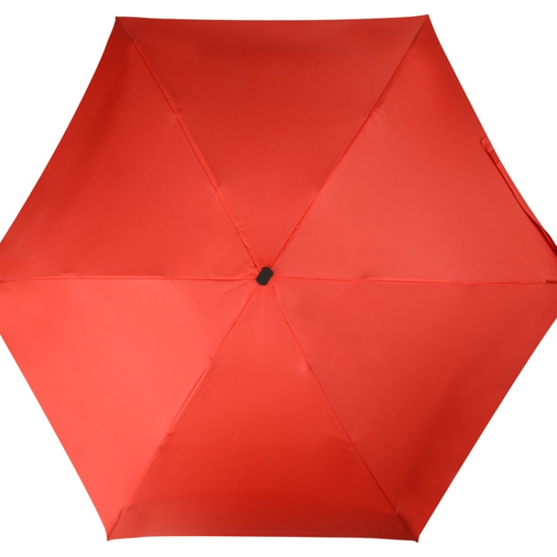 Зонт складной "Frisco", механический, 5 сложений, в футляре, красный (P)