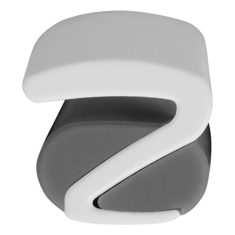 Ручка пластиковая soft-touch шариковая «Zorro», серый/белый