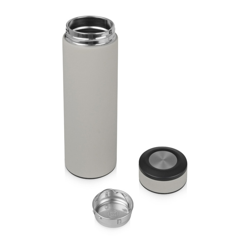 Термос «Confident» с покрытием soft-touch 420мл, серый