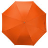 Зонт-трость "Silver Color" полуавтомат, оранжевый/серебристый