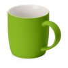 Кружка с покрытием soft-touch "Dalgona", зеленое яблоко