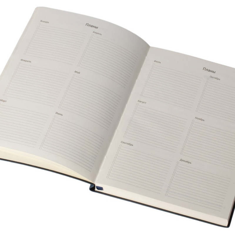 Бизнес блокнот "Supreme" с вставкой из софт-тача, гибкая обложка, 128 листов, синий