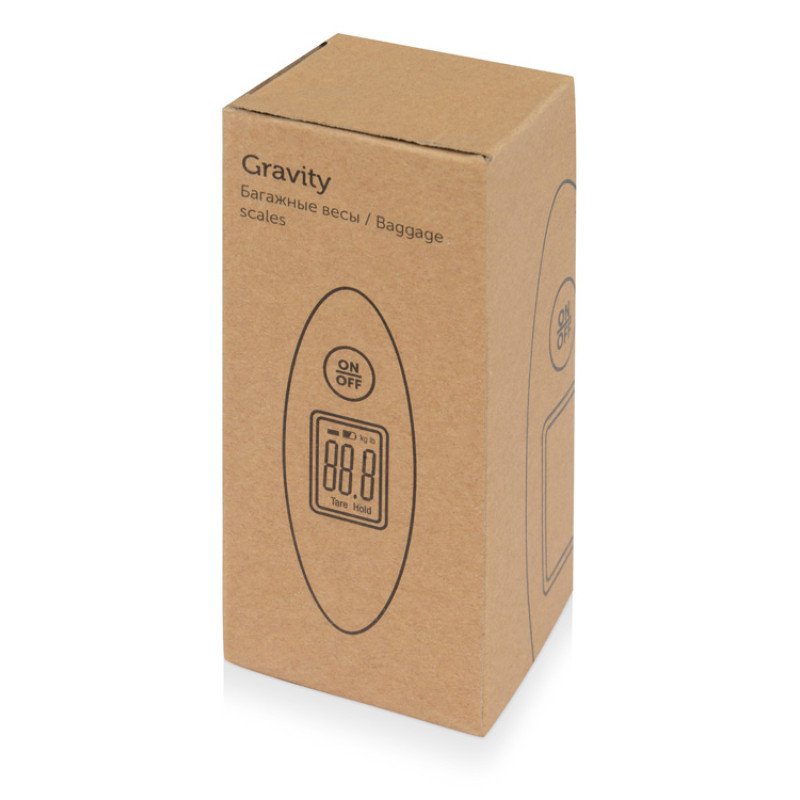 Багажные весы с покрытием soft touch «Gravity», серый