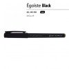 Ручка пластиковая гелевая «Egoiste Black» с лого, 0.5мм, черная, черные чернила