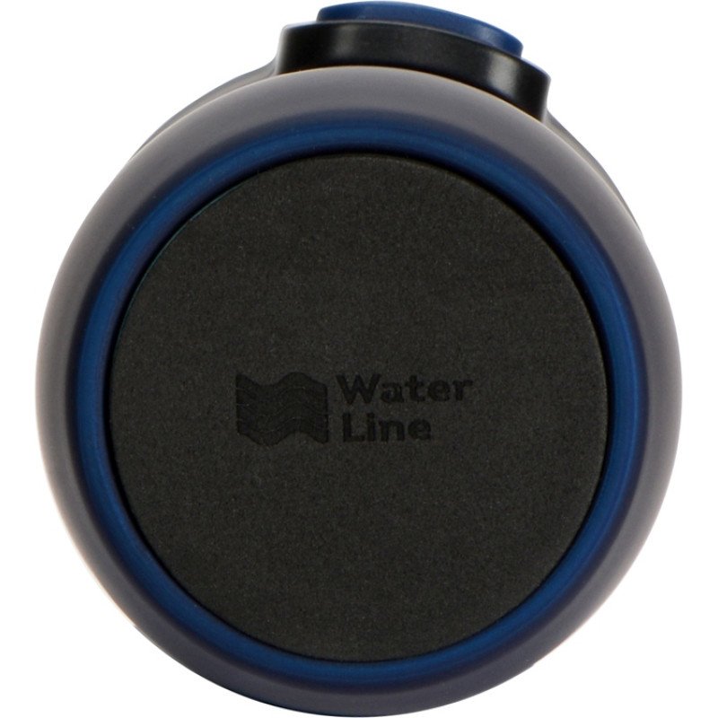 Вакуумная термокружка с кнопкой Streamline, Waterline, soft-touch, тубус, темно-синий Вакуумная термокружка с кнопкой Streamline, Waterline, soft-touch, тубус, темно-синий
