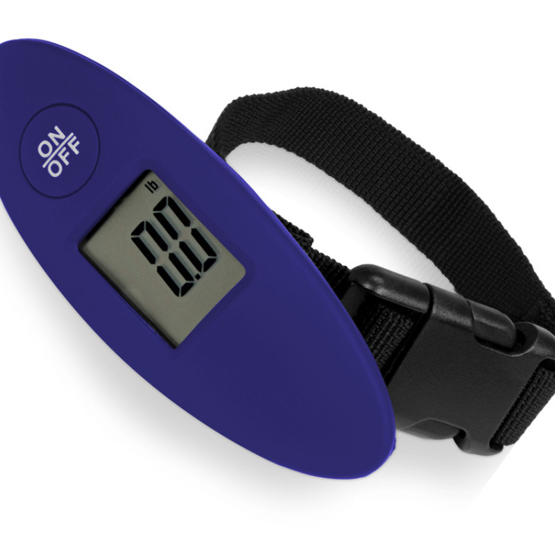 Багажные весы с покрытием soft touch «Gravity», синий