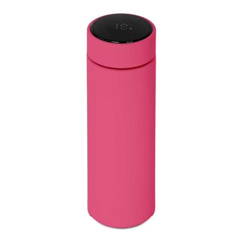 Термос FAMILY MARK LED, soft touch (Розовый) Термос FAMILY MARK LED, soft touch (Розовый)