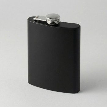 Фляжка 240 мл Remarque soft touch, 304 сталь, черный (P)