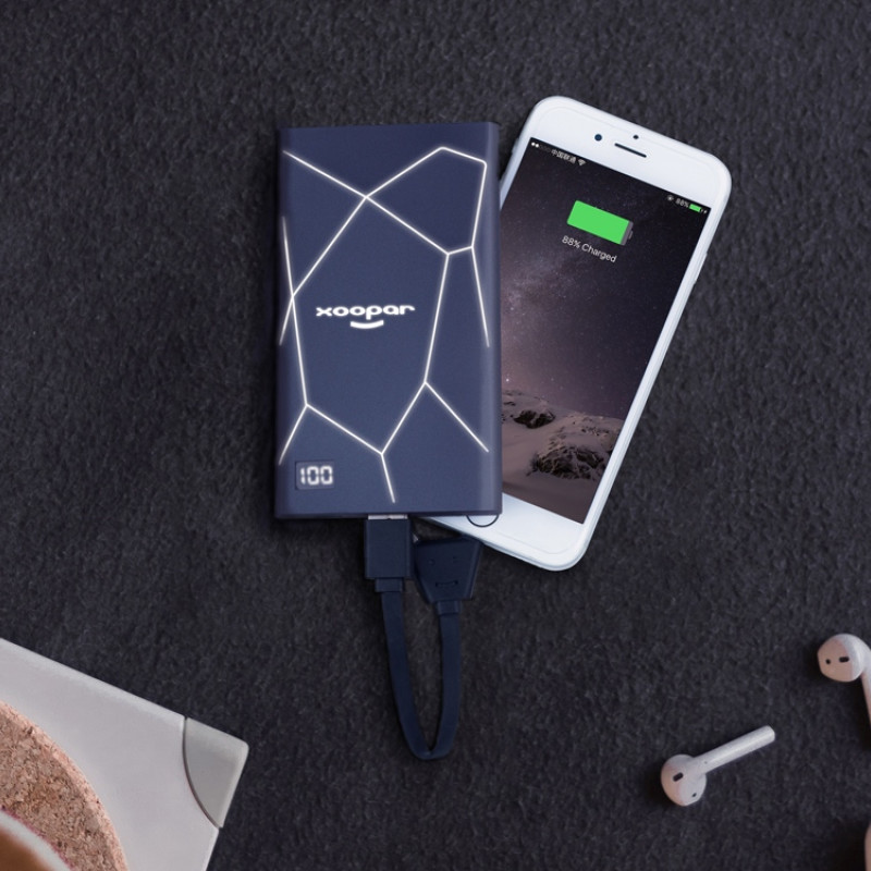 Портативное зарядное устройство XOOPAR GEO, мокрый асфальт