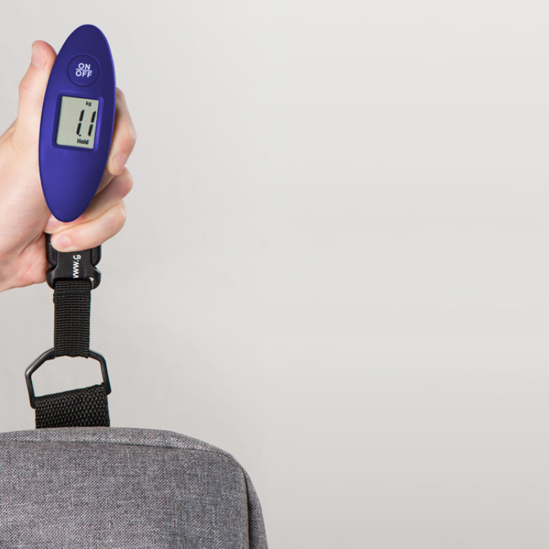 Багажные весы с покрытием soft touch «Gravity», синий