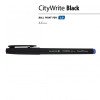 Ручка "CityWrite.BLACK" шариковая, черный пластиковый корпус, 1.0 мм, синяя